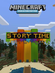 an image of a minecraft game with the title story time