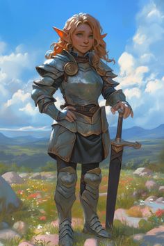 Halfling Rpg, Gnome Paladin, Halfling Character Art, Halfling Dnd, Dnd Halfling, Character Portrait, Fantasy Portraits