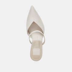 Just in time for wedding season. KANIKA is a dream, complete with a thin tapered heel and pointed toe for the most elegant silhouette. Whether you're a guest or are tying the knot yourself, these are THE must-have heels for any event. Textile Upper Recycled Synthetic Outsole Water-based Leather Alternative Lining + Sock 3.3" Heel Height Imported Ivory Satin Heels, Vintage Wedding Heels, Wedding Shoes Unique, Wedding Guest Heels, Unique Wedding Shoes, Elegant Wedding Shoes, Funky Wedding, Ivory Wedding Shoes, Formal Garden