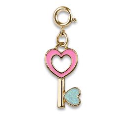 Unlock the magic of love & smiles with this special Heart Key charm! Add this charm to any CHARM IT! bracelet or necklace and customize her collection! features & materials: Enamel, Glitter, Base Metal WARNING: Choking Hazard - Small parts. Not for children under 3 years. Birthday Heart Charm Bracelet, Playful Gold Charms For Gifts, Heart Shaped Charm Necklaces For Friendship, Heart Charm Necklaces For Friendship, Heart-shaped Charm Bracelet With Dangling Charms For Valentine's Day, Whimsical Charms With Removable Charms For Gifts, Cute Removable Charms For Gifts, Whimsical Charms With Removable Features For Gifts, Valentine's Day Heart Pendant Dangling Charms