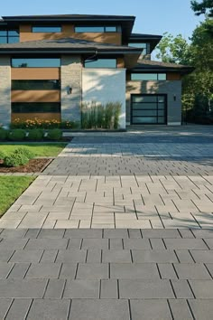 Modern Driveway Design Ideas Modern Driveway Design, Driveway Tiles, Polymeric Sand, Modern Driveway, Driveway Pavers, Outdoor Renovation, Style Tiles