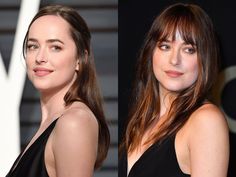 Celebrity Bangs, Hair Without Bangs, Korean Bangs Hairstyle, Dakota Johnson Hair, Side Bangs Hairstyles, Hair Clipart, Straight Bangs, Oval Face Shapes, Long Hair With Bangs