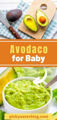 avocado for baby is an easy and healthy snack that's ready to be eaten