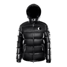 The best way to stay warm and protected from the cold temperatures is with a stylish down jacket. Made with a waterproof outer shell and lined with a durable, soft-touch layer, this down jacket ensures you stay warm and protected when the weather takes a turn. A trendy glossy black color has a contemporary look that complements a wide variety of outfits. The lightweight and simple design features a trendy hood that is sure to keep you warm and protected from the cold. This down jacket is a great Luxury Black Men's Puffer Jacket, Buy 2022, Thermal Jacket, Winter Apparel, Mens Down Jacket, Fancy Dresses Long, Black Down, Man Down, Types Of Buttons