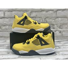 Nike Kids Air Jordan 4 Retro Ps ‘Loghtning’ 2021 Size 13c Bq7669 700. Missing Lid Pics Of Brown Kids Wering Nike, Yellow Fade-resistant Basketball Shoes With Round Toe, Casual Air Jordan 4 Fade-resistant For Sports, Fade-resistant Air Jordan 4 For Light Sports, Nike Air Jordan 4 For Sports With Branded Insole, Nike Air Jordan 4 Sports Shoes, Nike Air Jordan 4 With Boost Midsole, Casual Air Jordan 4 For Light Sports, Fade-resistant, Casual Air Jordan 4 Fade-resistant For Light Sports