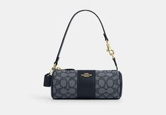 Nolita Barrel Bag In Signature Jacquard | COACH OUTLET Coach Nolita, Barrel Bag, Large Wallet, Coach Outlet, Good Style, Coach Bag, Christmas Wish List, Zip Top, 4 H