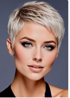 Short Blonde Pixie Haircuts, Short Blonde Hair Pixie, Dinner Party Elegant, Blonde Hair Pictures, Short Platinum Blonde Hair, Dinner Gathering, Hairstyle For Women, Easy Hair Cuts