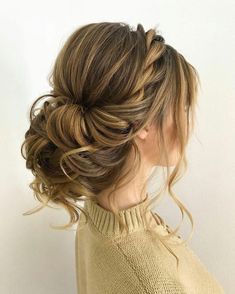 Braided Hairstyles For Long Fine Hair Braidedhairstyles Current Updo Trends, Autumn Reception, Bridal Hairstyles With Braids, Dance Hairstyles, Updos For Medium Length Hair, Braided Hairstyles For Wedding, Wedding Hairstyles Updo, Olivia Palermo