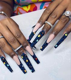 Curved Nails, Pretty Nail Colors, Nail Salon Design, Long Nail, Work Nails