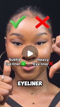 Sophia |Make up Enthusiast 📍🇳🇬 on Instagram: "EYELINER HACK; THIS IS HOW YOU GET THE PERFECT EYELINER.

Which eyeliner do you prefer?

#makeup #makeupartist #makeuptutorial #makeupdosanddonts #eyeliner #hacks #explore" Stick Eyeliner, Eyeshadow Tutorials, Makeup For Black Skin, Perfect Eyeliner, Beauty Corner