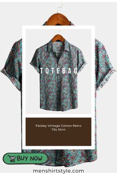 Embrace retro vibes with our Paisley Vintage Cotton Retro 70s Shirt! Perfect for adding a touch of nostalgia to your wardrobe, this stylish shirt is ideal for casual outings or special events. Don’t wait—shop now and stand out with vintage flair! #VintageShirt #70sStyle #ShopNow #RetroFashion #MustHaveShirt #EverydayEssentials #CasualChic #StylishOutfit #WardrobeStaple #EffortlessStyle #FashionInspo #NostalgicLook 70s Shirts, Summer Vacations, Retro 70s, Retro Vibe, Vintage Cotton, 70s Fashion