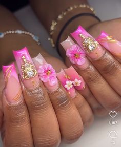 Customize Nails, Sweet 16 Nails, 16 Nails, Crazy Birthday, Nail Piercing, Happy Nails, Colored Acrylic Nails