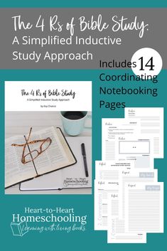 the 4 k's of bible study, includes coordinating notebook pages