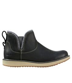 A rugged, workwear-inspired leather chelsea boot with sneaker-like comfort and all-day support. Order regular shoe size. Size 10 1/2 wearers, please order size 11. VertiGrip rubber grooved outsole for dependable traction. Leather-lined memory foam insole for step-in comfort and all-day support. Stretch Gore panels for easy on and off. Soft, lightweight upper of high-quality full-grain leather. Leather lining for a smooth feel and high-quality construction. Midsole has a polyurethane cushion syst Pull On Boots, Toe Boots, Leather Chelsea Boots, Chelsea Boot, Ll Bean, L L Bean, Full Grain Leather, Chelsea Boots, Memory Foam