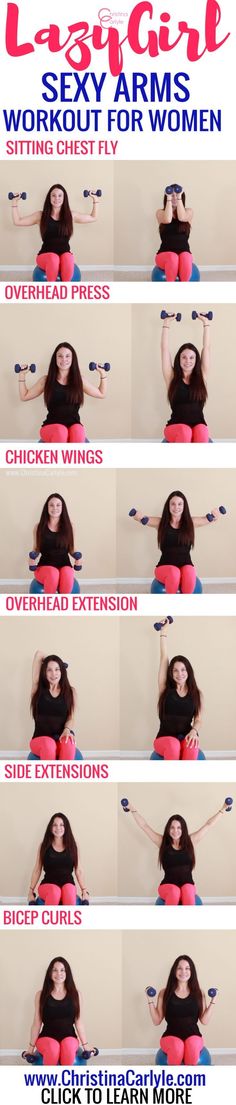 the instructions for how to do an exercise with dumbs and exercises on her stomach