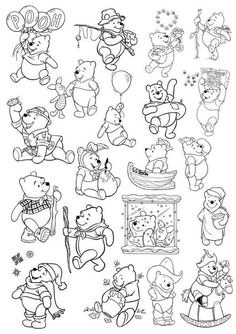 winnie the pooh coloring pages for kids to print out and color with their favorite characters