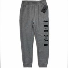 Brand New With Tags Air Jordan Kids Boys Carbon Heather Dark Grey Gray With Black Jordan Air Logo Cuffed Jogger Sweats Sweatpants Size Boys Large Women’s Small Perfect For Concert Festivals Spring Autumn Summer Vacation Back To School For The Winter / Fall & It Girl Summer Hot Girl Summer New Years / Holiday Party Or For A Date Night Out Christmas Gift Birthday Gift Anniversary Gift Valentine’s Day Gift For Your Wife Girlfriend Fianc Sister Sister-In-Law Aunt Daughter Teenage Girl Mother Mom Gra Fall It Girl, It Girl Summer, Jordan Sweatpants, Air Jordan Logo, Air Logo, Supreme Wallpaper, Jordan Logo, Black Jordans, Flight Suit