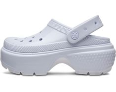 Crocs Stomp Clog | Zappos.com Comfortable Synthetic Platform Clogs, Modern White Platform Clogs, White Platform Clogs In Synthetic Material, Outdoor Slip-on Platform Clogs, Outdoor Synthetic Platform Clogs, Sporty Platform Clogs With Synthetic Material, Sporty Platform Clogs In Synthetic Material, White Synthetic Functional Clogs, White Synthetic Clogs