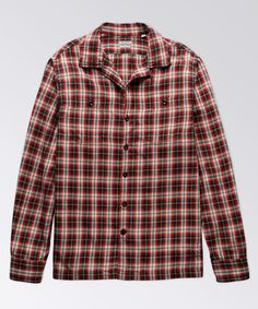 The old-school long-sleeve camp shirt gets fine-tuned in a medium weight brushed cotton that works great on its own or layered. The plaid patterns draw inspiration from classic 1950s flannels. Straight bottom with side vents. 100% Brushed Cotton Open collar Two chest pockets Signature locker loop Imported Machine wash Camp Shirt, Camping Shirt, Pattern Drawing, Brushed Cotton, Shirt Sale, Red Plaid, Plaid Pattern, Upper Body, Medium Weight