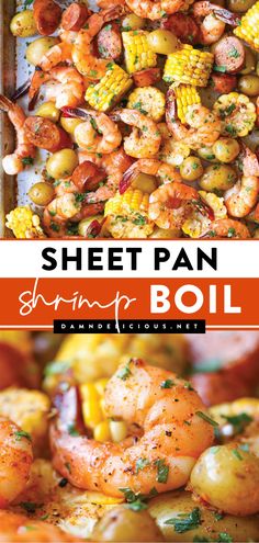 A seafood recipe in just one pan! This low country boil is a simple weeknight dinner unlike any other. Not only is this shrimp boil in oven mess-free with no cleanup, but it also tastes amazing! Sheet Pan Meals Healthy, Sheet Pan Shrimp Boil, Pan Shrimp Boil, Sheet Pan Meals, Sheet Pan Shrimp, Pan Shrimp, Sheet Pan Suppers, Sheet Pan Dinners Recipes