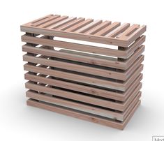 several wooden pallets stacked on top of each other in the shape of a stack