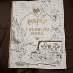 the harry potter coloring book is open and ready to be used as an art project