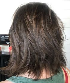 Brunette Shag, Medium Shaggy Hairstyles, Shaggy Hair, Choppy Bob, Natural Wavy Hair