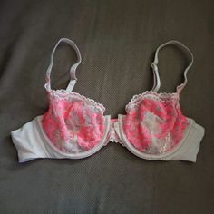 Condition: New Without Tag Size: 34b New Never Worn. I Realized That I Don't Like Unlined Bras. Double Hook Back. I Think It's From The Dream Angels Collection But I'm Not Sure. Pretty Little Crystals Adorn The Cups And Center. Beautiful Bra! Bundle For A Discount! Check Out My Other Items! Any Questions? Please Ask :) Pink Fitted Underwire Bra, Fitted Pink Underwire Bra, Fitted Pink Bra, Spring Pink Padded Bra, Pink Underwire Partially Lined Bra, Victoria's Secret Pink Bra For Spring, Victoria's Secret Pink Lined Bra, Feminine Pink Bra With Lined Body, Pink Partially Lined Feminine Bra