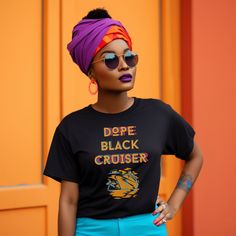 Crafted with care, these Cruise Tees are designed to celebrate Black culture, individuality, and wanderlust. With a sleek black background, these shirts feature stunning, vibrant artwork that pays tribute to Black women and men, capturing the essence of travel and exploration. Whether you're setting sail on the high seas or embarking on a journey to new horizons, our Dope Black Cruise Shirts make the perfect Travel Day Outfit. Their unique designs and premium quality ensure you'll stand out in a crowd while staying comfortable throughout your entire vacation. These Black Girl Outfits and Black Man shirts are more than just apparel; they're a statement of pride and a symbol of unity. Let your fashion speak for itself as you express your love for travel and embrace your cultural heritage.Don Black Graphic Print Shirt For Vacation, Black Graphic Tee For Vacation, Black Graphic Print Vacation Top, Black Graphic Print Top For Vacation, Travel Day Outfit, Man Travel, Outfits Vacation, Cruise Shirts, Cruise Shirt