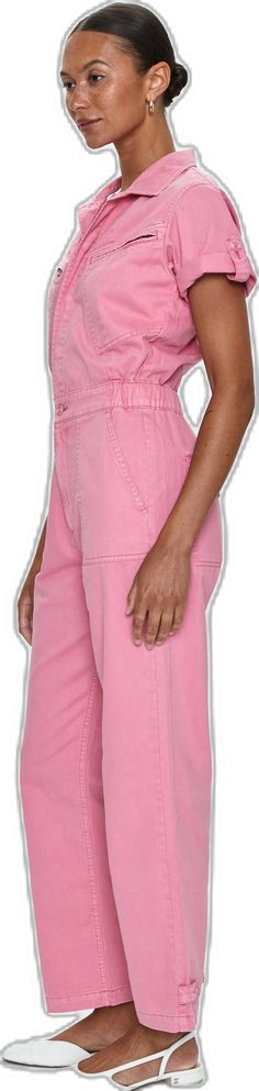 Pink Utility Bottoms For Summer, Flight Suit, Peony Pink, Dress Gift, Denim Jumpsuit, Knit Jacket, Tank Dress, Outerwear Jackets, Final Sale