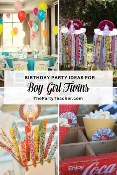 birthday party ideas for boy girl twins