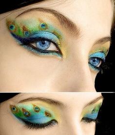 I think I might try something like this on my friend for the katy perry concert! Extreme Fashion, Halloween Eye Makeup, Halloween Eyes