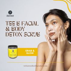 Cleanse and exfoliate your face and body skin with our Facial and Body Scrub. Our detox scrub is designed to cleanse deeply to reveal your skin’s natural radiance. Just grab and glow! Perfect for achieving a smooth, refreshed skin, our scrub is your go-to for a brighter, healthier look. Body Skin, Body Scrub, Face And Body, Facial