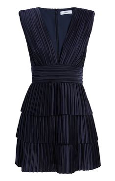 A plunging neckline and sleeveless cut create an updated yet classic look, while the tiered skirt, plisse pleats, and mini length elevate its overall sophistication. This navy dress makes a bold statement! Fit Details V necklineLinedFit and flare silhouetteMini lengthSleeveless97% Polyester 3% SpandexDry Clean Only Imported Length: 33in/83.82cm, from shoulderMeasurements from size 4 Christmas Dance Dresses Short, Semi Sorority Dresses, Winter Semi Formal Dresses Short, My Tie Sorority Party Dresses, Hoco Dresses With Straps, Semi Formal Dresses Fall, Christmas Dresses Green, Winter Semiformal Dress, Sorority Formal Dress Short