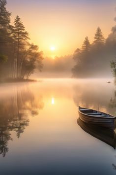 Discover the magic of a tranquil sunrise over a misty lake. Ultra HD photography captures the pastel sky's perfect reflection in still waters, with incredible detail in the atmospheric effects and soft golden light. #serenity #sunrise #lake #mist Summer Morning Aesthetic, Painting Class Ideas, Tranquil Landscape, Misty Lake, Sunshine Photography, Country Sunset, Misty Dawn, Sunrise Colors, Sunrise Lake