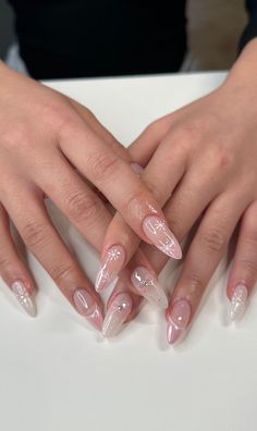 Crazy Acrylic Nails, Simple Gel Nails, French Tip Acrylic Nails, Round Nails, Pretty Acrylic Nails, Dope Nails