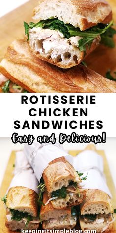 These easy rotisserie chicken sandwiches are loaded with flavor from the homemade dijon dressing, goat cheese and tender rotisserie chicken. Make this with store-bought rotisserie chicken or leftover chicken that is shredded. Perfect for any season and great for those summer picnics!