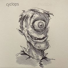 #sketch #sketchbook #doodle #mikephillipsart #thumbnail #dailysketch #cyclops