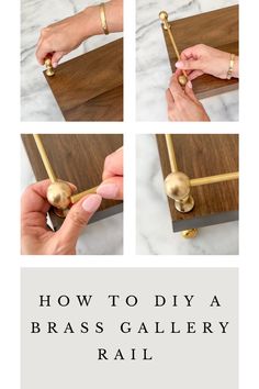 how to diy a brass gallery rail