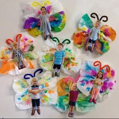 children's crafts made with paper and scissors