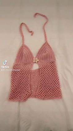 Crochet Summer Tops, Crochet Motifs, Diy Crochet Projects, Top Summer