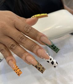 Nails Polish Designs, Safari Nails, Best Summer Nails, Different Nail Designs, Animal Nails