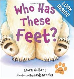 the book cover for who has these feet?