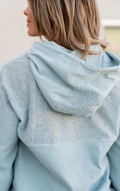 Hoodie is true to size with a relaxed fit Soft fleece on the inside Triple stretch material Lace string & crochet sleeve details 95% Cotton 5% spandex S(2-4) M(6-8) L(10-12) XL(14-16) 2XL(18) 3XL(20) University Hoodie, Holiday Hoodies, Beauty Features, Pink Body, April 2024, Basic Outfits, Romper With Skirt, Sleeve Detail, Cotton Spandex