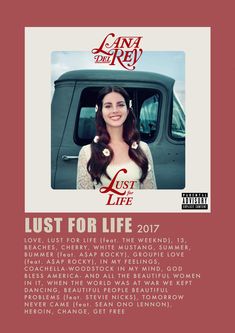 an advertisement for the album lust for life