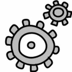 an image of two gears on a white background