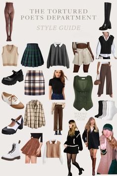 a bunch of different types of clothes and shoes for people to wear on their feet