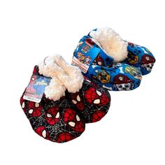 4.5-7.5 Your Kiddo Will Enjoy Cozy Comfort In These Paw Patrol And Spider-Man Slipper Socks From High Point Design. These Sweet Booties Feature A Playful Design With Characters From Their Favorite Cartoon And A Soft Faux Fur Lining. Includes Silicone Grips On The Soles To Prevent Slips. 100% Polyester Knit Fabric Faux Fur Lining Silicone Grip At Sole Imported Paw Patrol Shoes, Mickey Mouse House, Paw Patrol Girl, Spiderman Kids, Boys Slippers, Marshall Paw Patrol, Toddler Slippers, Chase Paw Patrol, Point Design