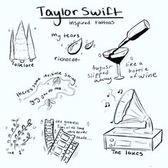 a drawing of taylor swift's favorite things