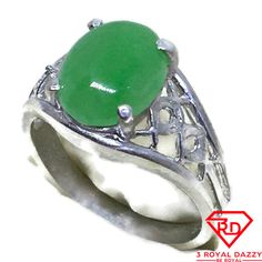 Oval Jade Ring Small 4 Prong Set 925 Silver S6 . 5 Material: 925 Solid Sterling Silver Stone Set : Jade Measurement : Jade Width Approx: 0 . 3 1 " Inches ( 7 . 9 Mm ) Jade Height Approx: 0 . 3 8 " Inches ( 9 . 8 Mm ) Ring Size: 6 . 5 Item # Km02182001-Sr-Ss22376 Shell Ring, Jade Ring, Royal Jewelry, Stainless Steel Rings, Flower Ring, Steel Ring, Stone Settings, Womens Jewelry Rings, Prong Setting